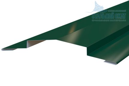 Конек для сэндвич панелей 100х100х2000 Фасонное изделие (ПЭ-01-5005-0.45) цвет RAL 5005