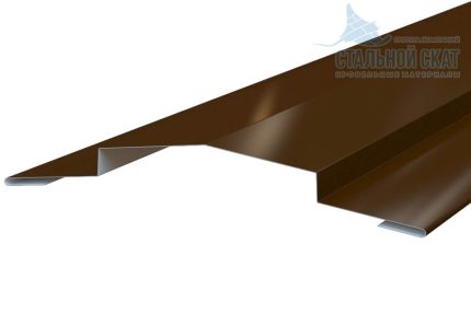 Конек для сэндвич панелей 100х100х2000 Фасонное изделие (ПЭ-01-9003-0.45) цвет RAL 9003