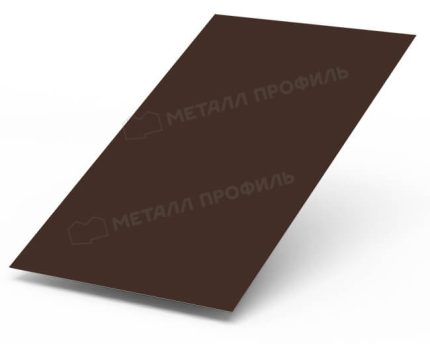 Лист плоский (PURETAN-20-8017-0.5) цвет RAL 8017