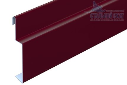 Откос для сэндвич панелей 42х2000 Фасонное изделие (ПЭ-01-3005-0.45) цвет RAL 3005