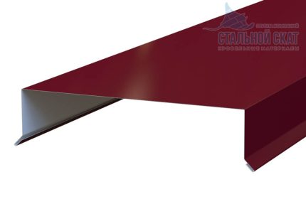 Парапетная крышка 160х2000 Фасонное изделие (ПЭ-01-9006-0.45) цвет RAL 9006