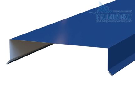 Парапетная крышка 250х2000 Фасонное изделие (ПЭ-01-3005-0.45) цвет RAL 3005