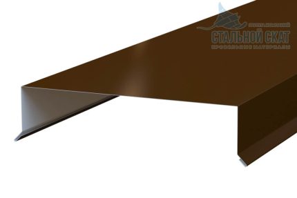 Парапетная крышка 250х2000 Фасонное изделие (ПЭ-01-9003-0.45) цвет RAL 9003