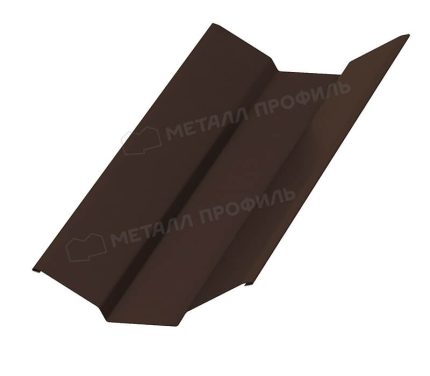 Планка ендовы верхняя 76х76х2000 (VALORI-20-Brown-0.5) цвет Brown