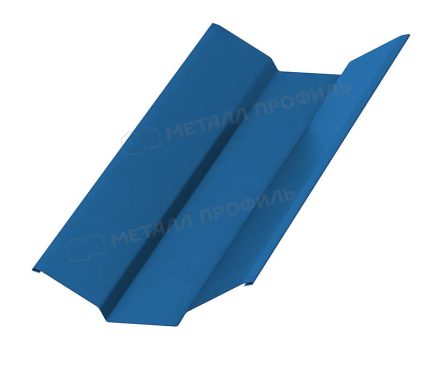 Планка ендовы верхняя 76х76х2000 NormanMP (ПЭ-01-5005-0.5) цвет RAL 5005