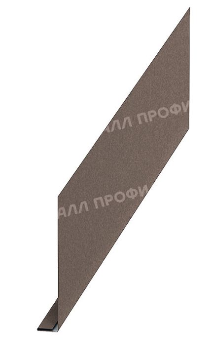 Планка карнизного свеса 250х50х2000 (VALORI-20-Grey-0.5) цвет Grey