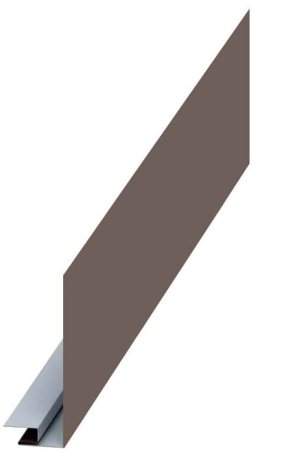 Планка карнизного свеса сложная 250х50х2000 (VALORI-20-Grey-0.5) цвет Grey