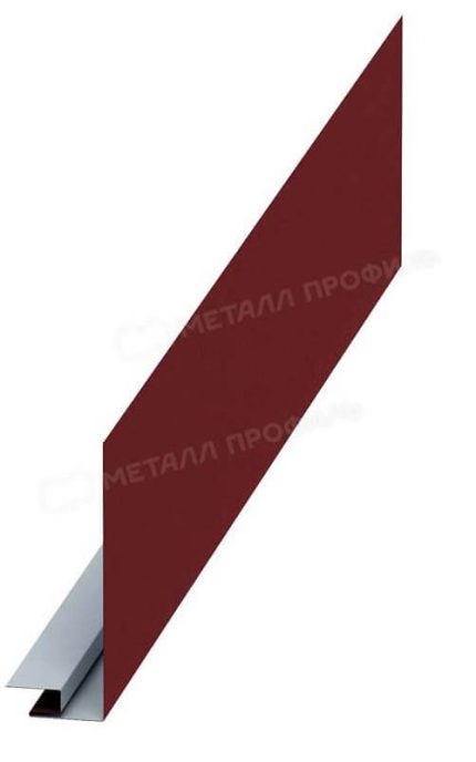 Планка карнизного свеса сложная 250х50х2000 (VikingMP-01-3011-0.45) цвет RAL 3011
