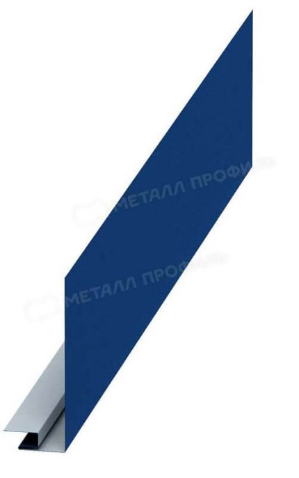 Планка карнизного свеса сложная 250х50х2000 NormanMP (ПЭ-01-5005-0.5) цвет RAL 5005