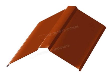 Планка конька плоского 120х120х2000 (AGNETA-03-Copper|Copper-0.5) цвет Copper Медь