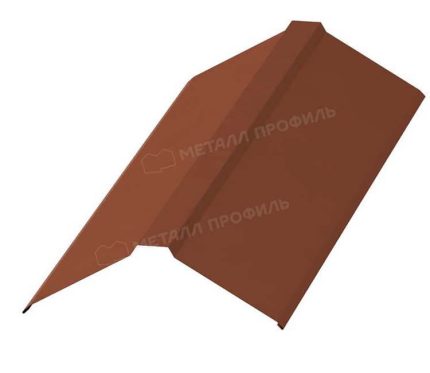 Планка конька плоского 150х150х2000 NormanMP (ПЭ-01-7004-0.5) цвет RAL 7004