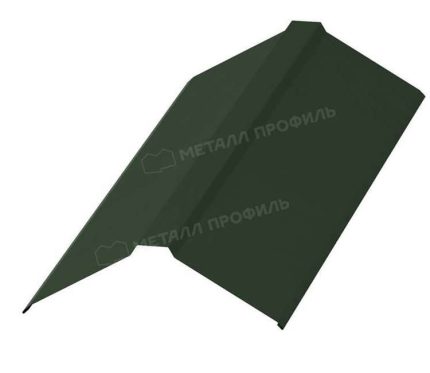 Планка конька плоского 150х150х2000 (PURETAN-20-RR11-0.5) цвет RR-11