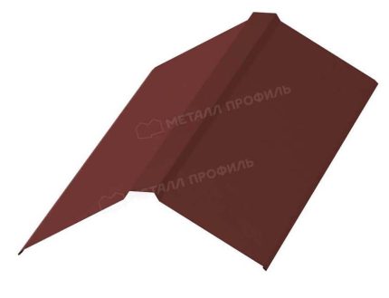 Планка конька плоского 190х190х2000 (PURETAN-20-RR29-0.5) цвет RR-29