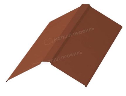 Планка конька плоского 190х190х2000 (PURETAN-20-RR750-0.5) цвет RR-750