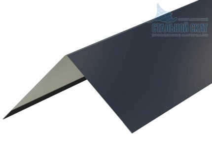 Планка угла наружного 75х75х3000 (VALORI-20-Grey-0.5) цвет Grey