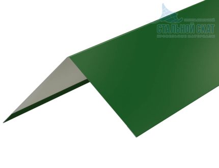 Планка угла наружного 75х75х3000 (ПЭ-01-6002-0.45) цвет RAL 6002