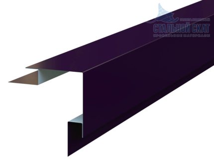 Планка угла наружного сложного 75х75х3000 (VALORI-20-Violet-0.5) цвет VIOLET