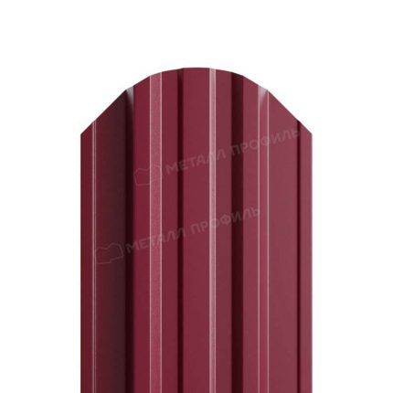 Штакетник металлический МП TRAPEZE-O 16,5х118 Двусторонний (ECOSTEEL_MAД-01-Мореный дуб-0.5). цвет 