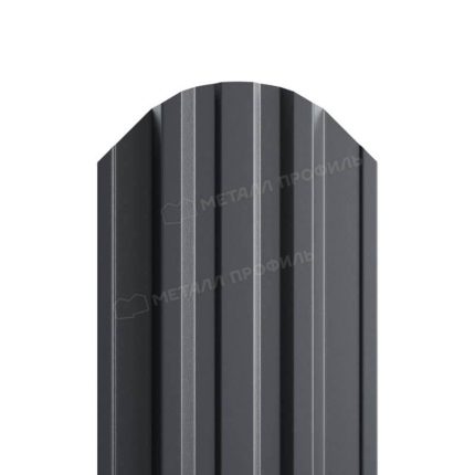 Штакетник металлический МП TRAPEZE-O 16,5х118 Двусторонний (ПЭД-01-6005|6005-0.45). цвет RAL 6005