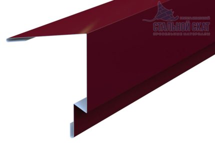 Парапетная крышка 250х2000 Фасонное изделие (ПЭ-01-9006-0.45) цвет RAL 9006