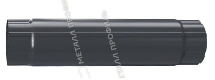 Труба соединительная D90х1000 GS lite (ПЭ-01-9003-0.5) цвет RAL 9003