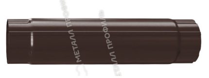 Труба соединительная D90х1000 GS lite (ПЭ-01-8017-0.5) цвет RAL 8017