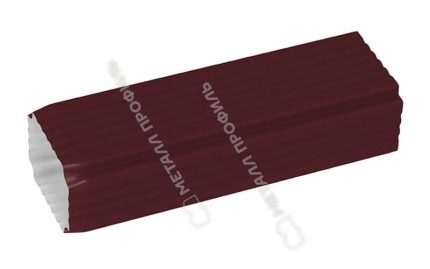Колено трубы 76х102 (ПЭ-01-9003-0.5) цвет RAL 9003