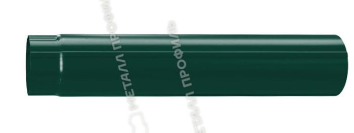 Труба водосточная Foramina PUR D100х2000 (PUR_Д-01-6005|6005-0.5) цвет RAL 6005
