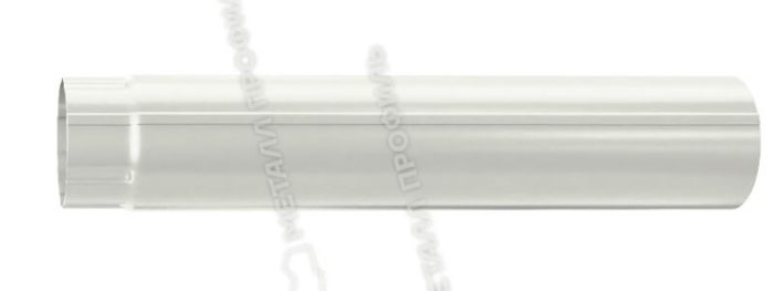 Труба водосточная D90х3000 GS (ВПЭД-03-9010-0.5) цвет RAL 9010