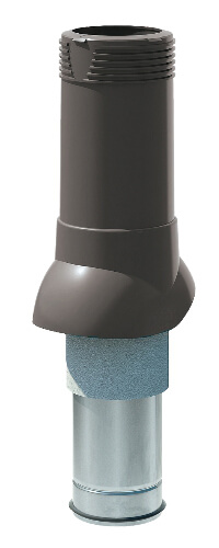 Вентиляционный выход изолированный ТехноНИКОЛЬ D125/160 серый цвет 