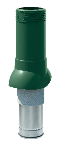 Вентиляционный выход изолированный ТехноНИКОЛЬ D125/160 зеленый цвет 
