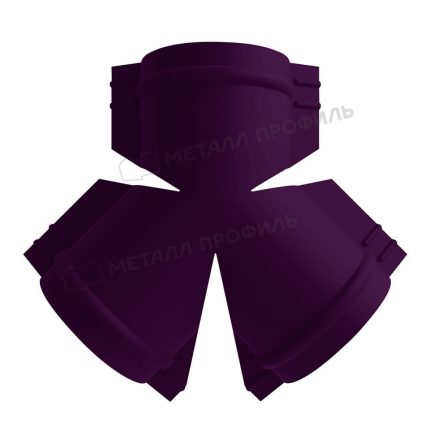 Y-образный тройник для круглого конька R110 (VALORI-20-Violet-0.5) цвет VIOLET