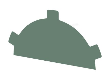 Заглушка конька круглого простая (PURMAN-20-Tourmalini-0.5) цвет Tourmalin